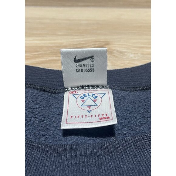 Nike Blue Spellout Sweatshirt Crewneck - Vintage Size XL - Picture 5 of 15